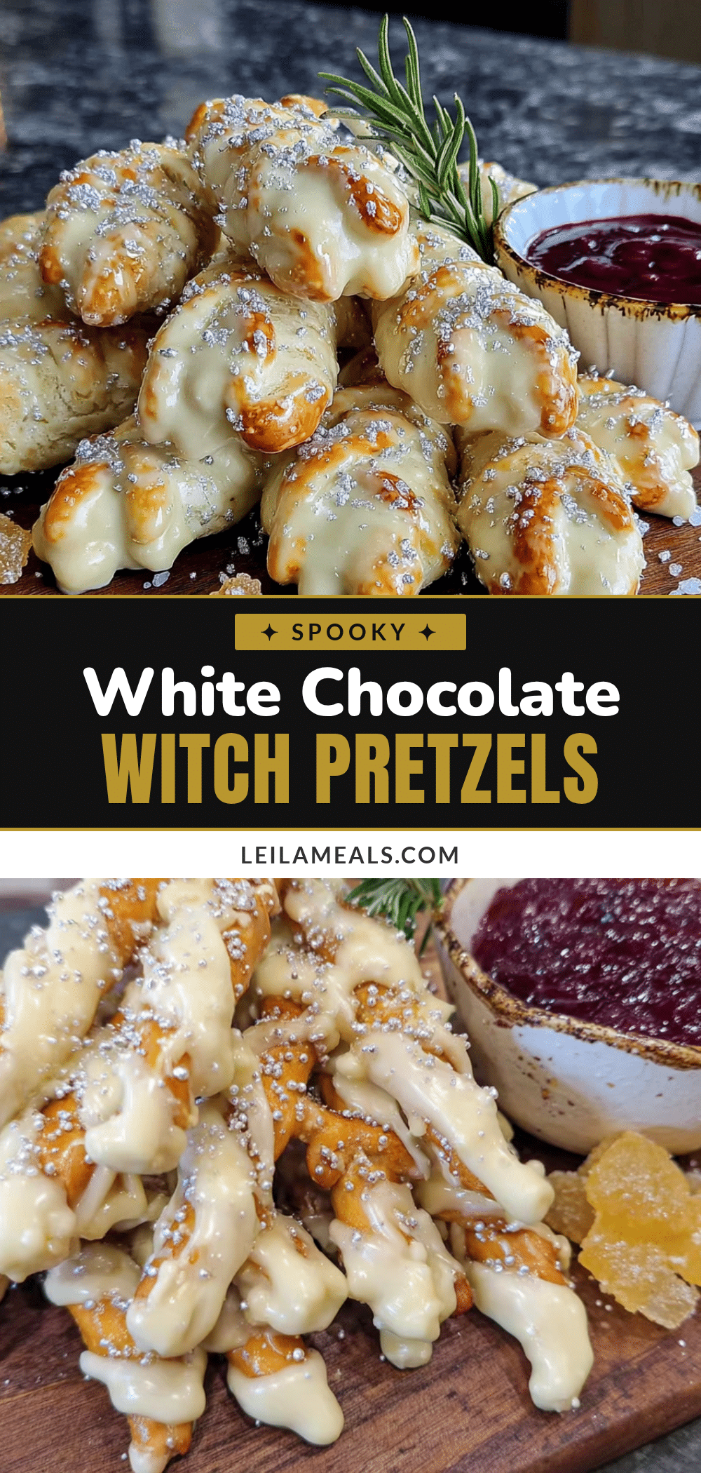 witch finger pretzel rods recipe