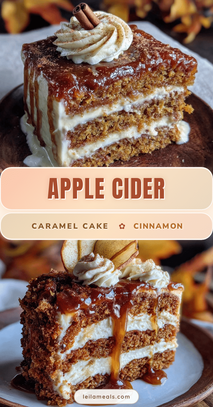 apple cider caramel cake recipe