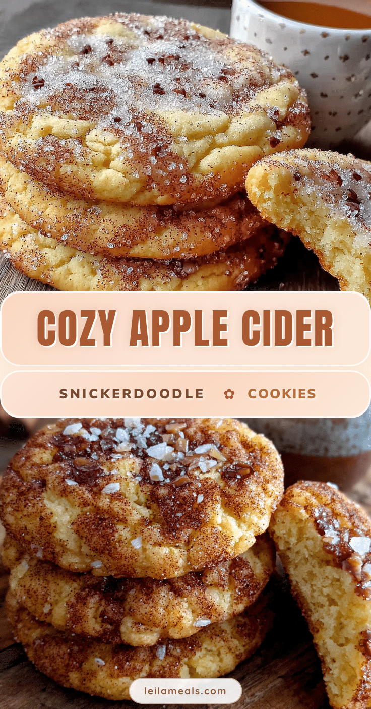 apple cider snickerdoodle cookies recipe