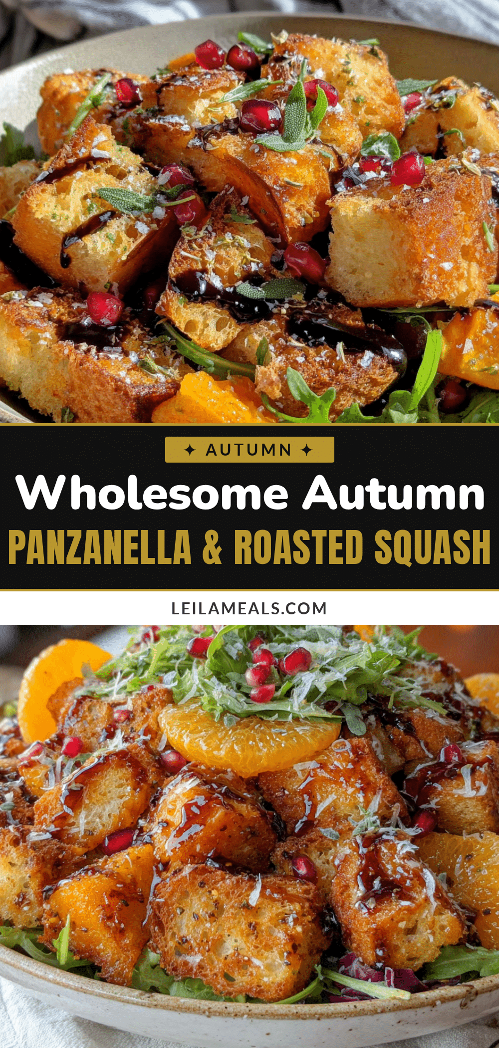 autumn panzanella salad with roasted squash recipe