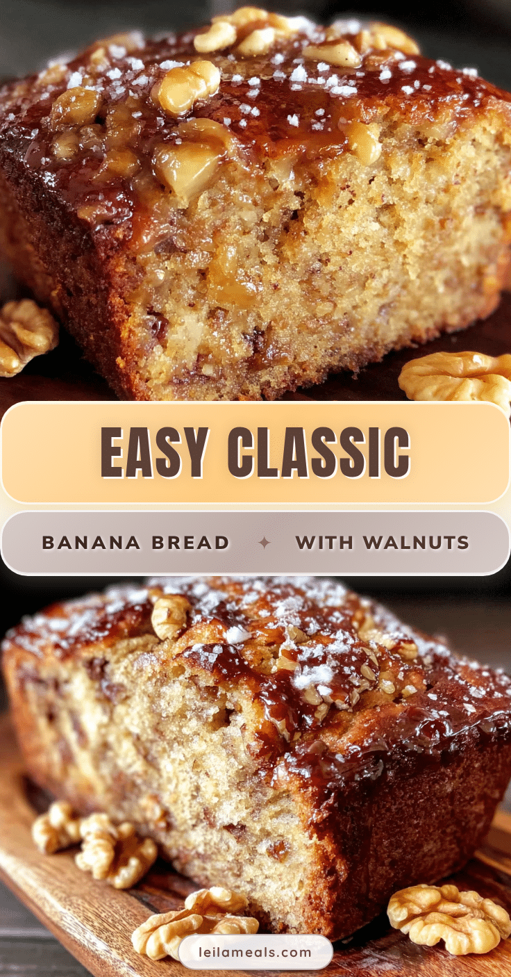 banana bread with walnuts recipe