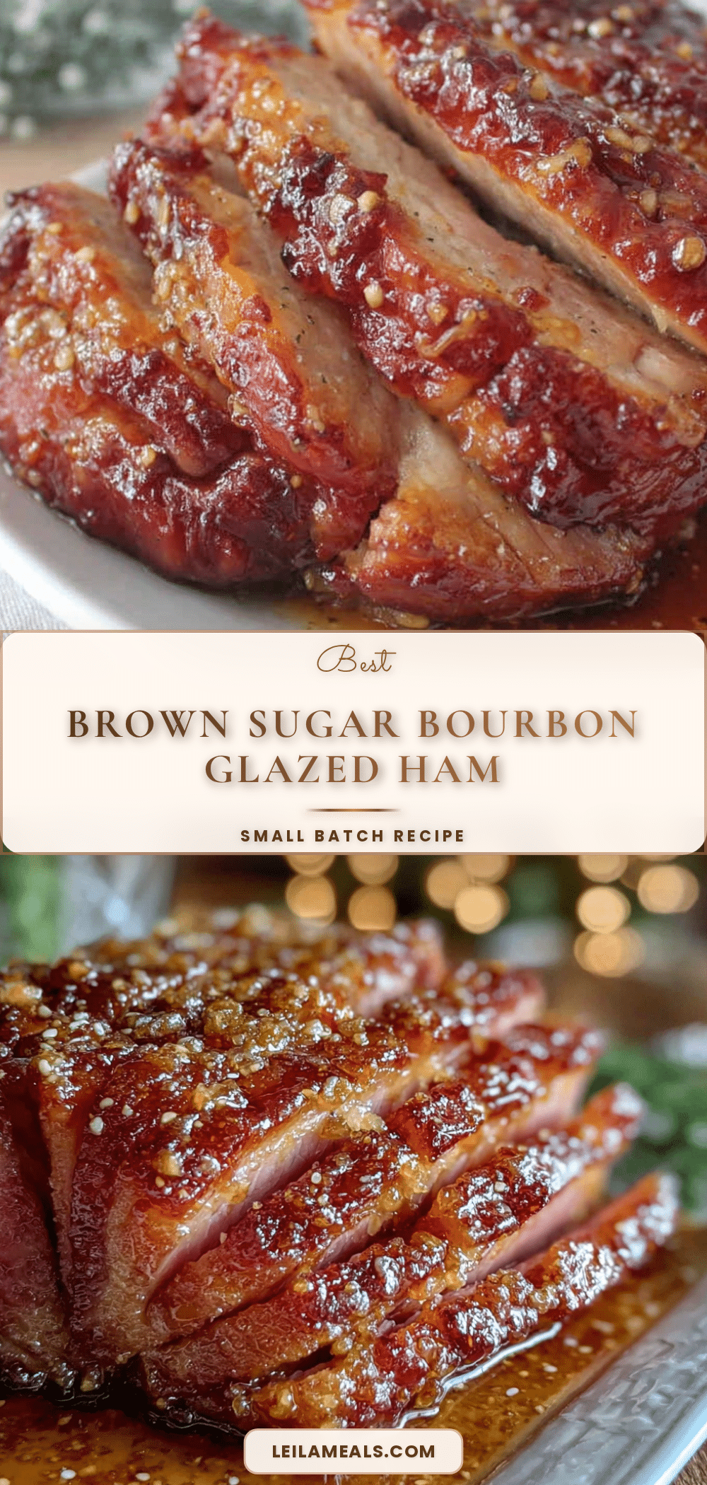 best brown sugar bourbon glazed ham recipe