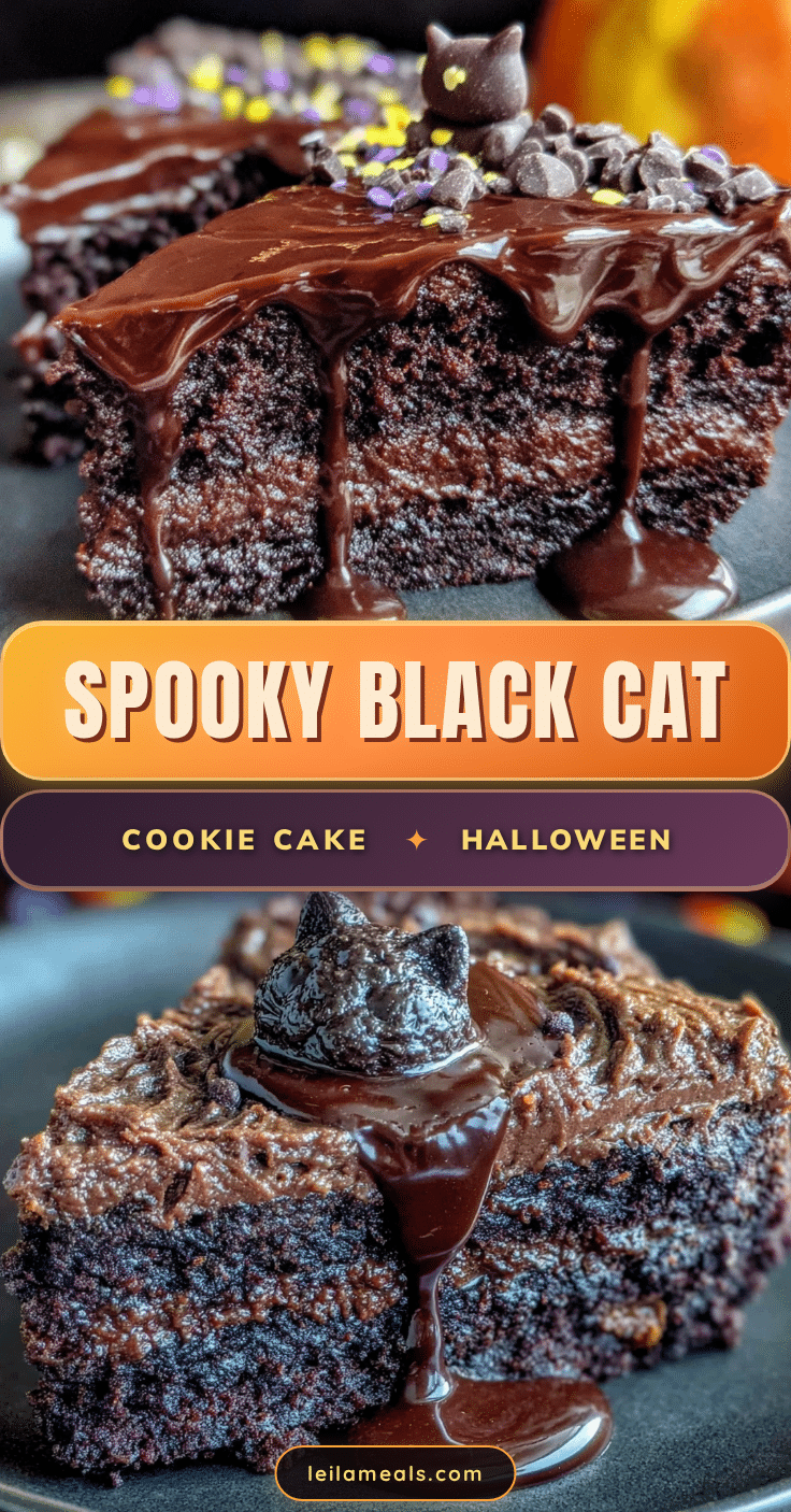 black cat halloween cookie cake recipe