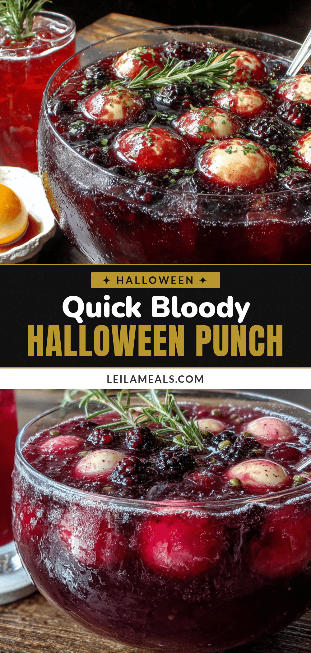 Bloody Halloween Punch recipe