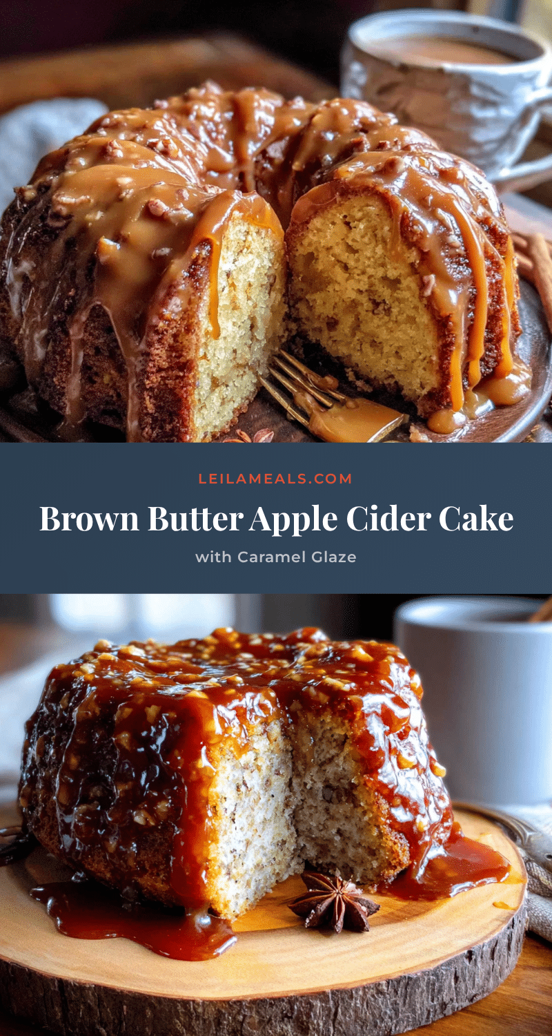 brown butter apple cider cake recipe
