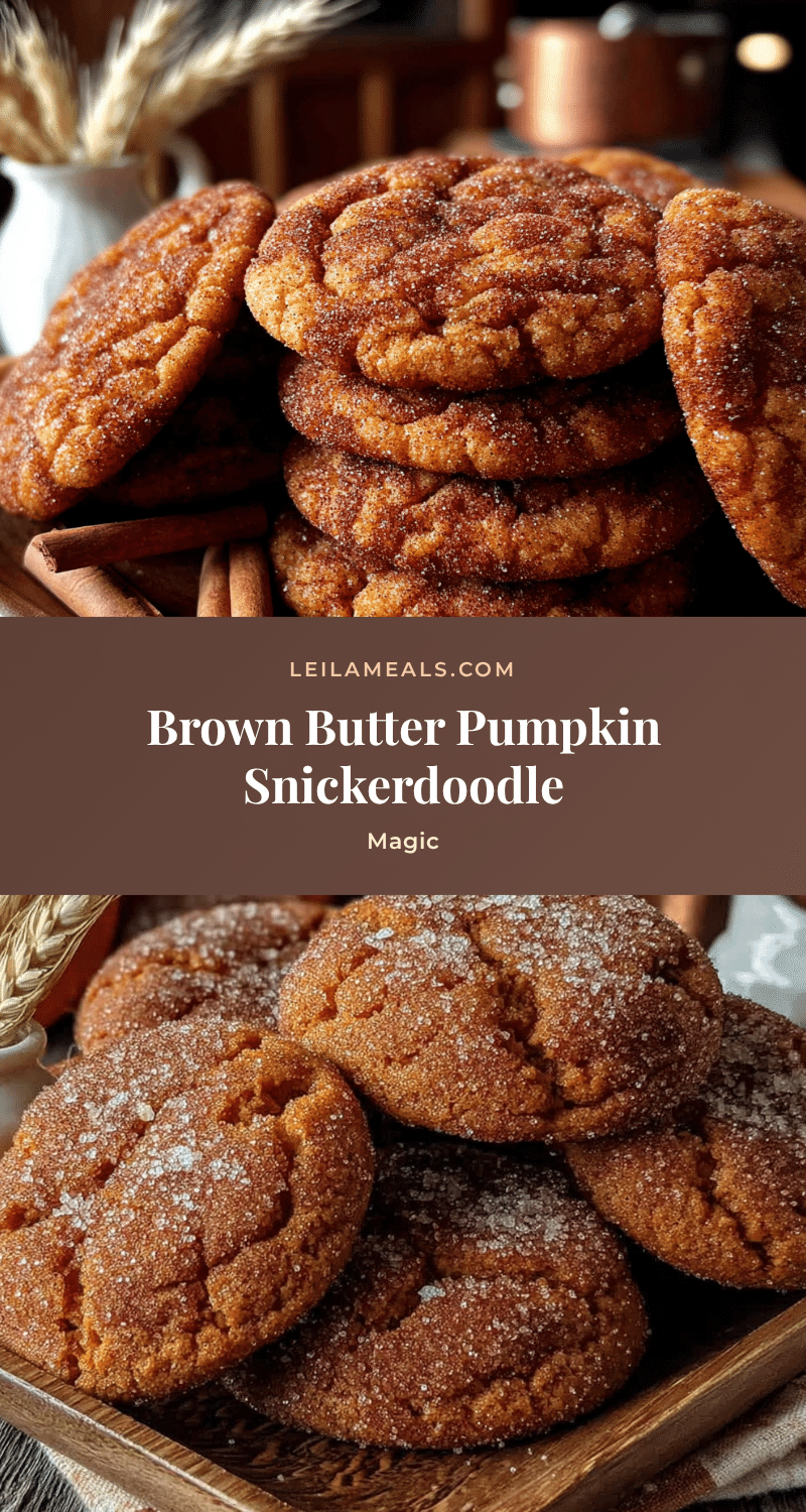 brown butter pumpkin snickerdoodle cookies recipe