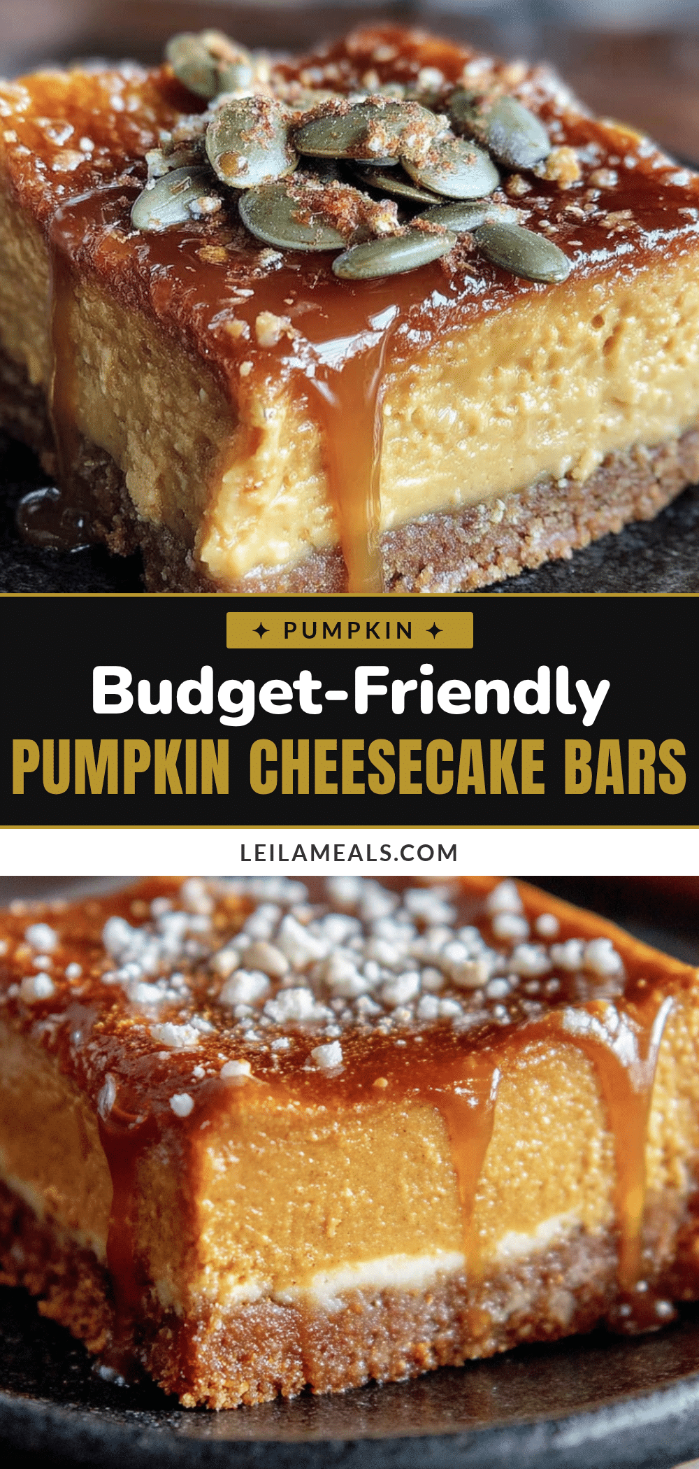 budget-friendly pumpkin cheesecake bars recipe