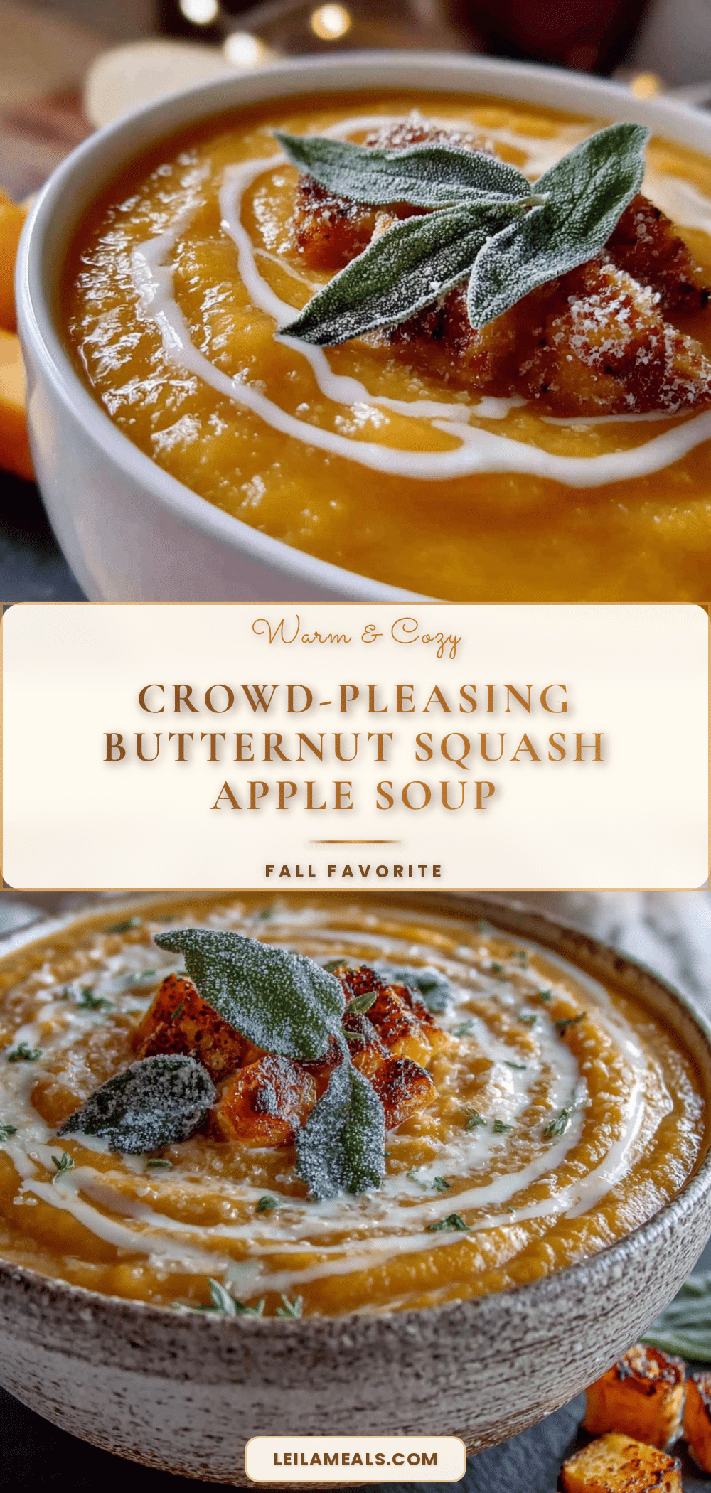 butternut squash apple soup recipe
