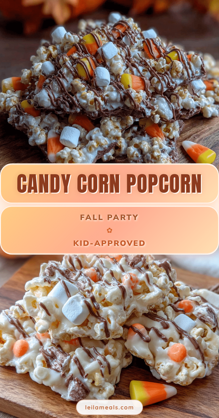 candy corn popcorn bark recipe