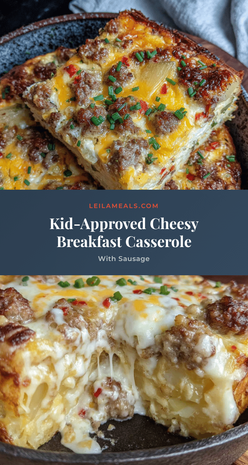 cheesy breakfast casserole with sausage recipe