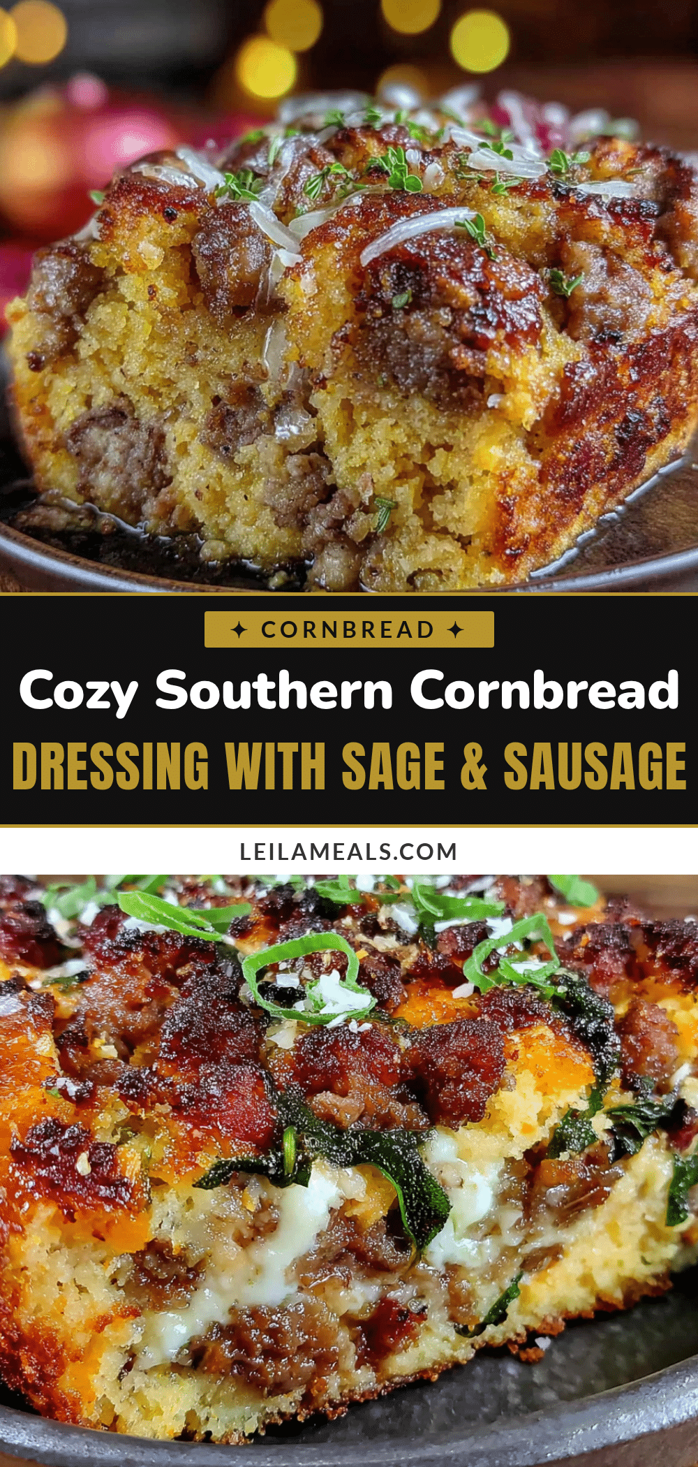 cornbread dressing with sage and sausage recipe
