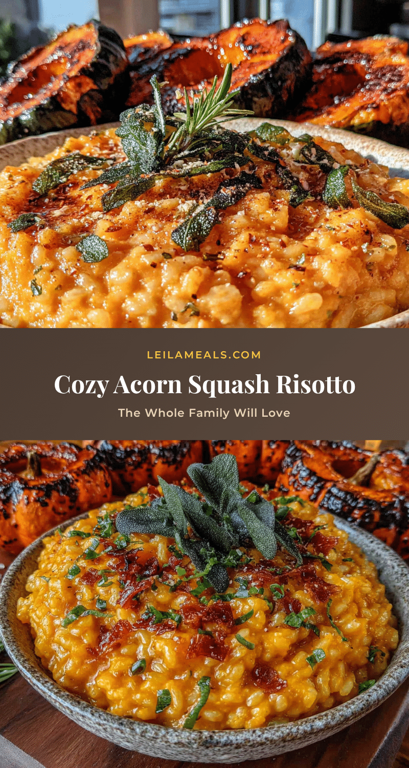 cozy acorn squash risotto recipe