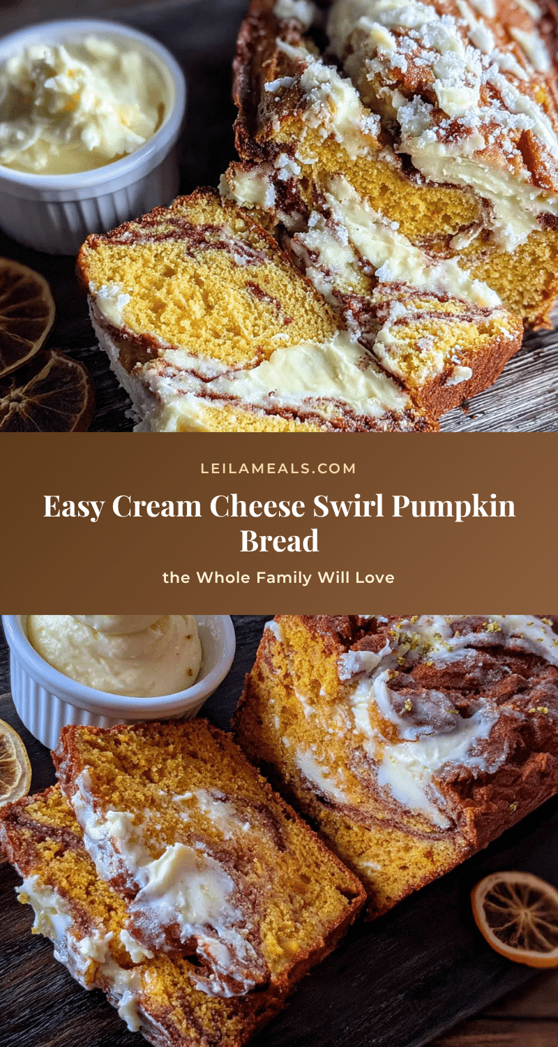 cream cheese swirl pumpkin bread recipe
