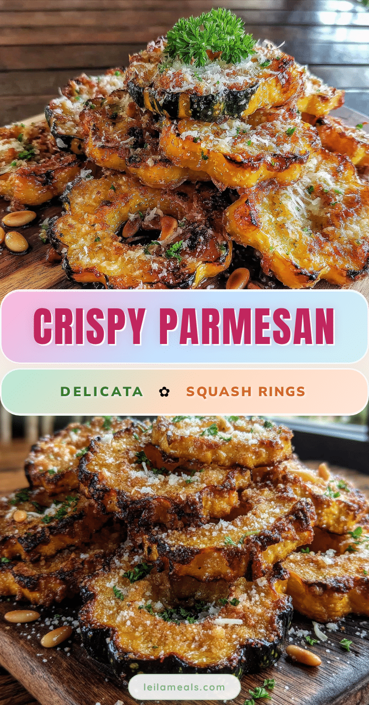 crispy parmesan roasted delicata squash rings recipe