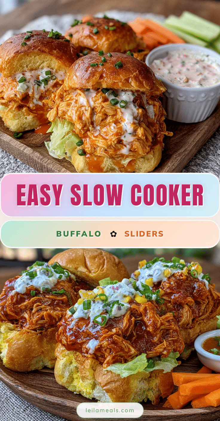 crockpot buffalo chicken sliders recipe