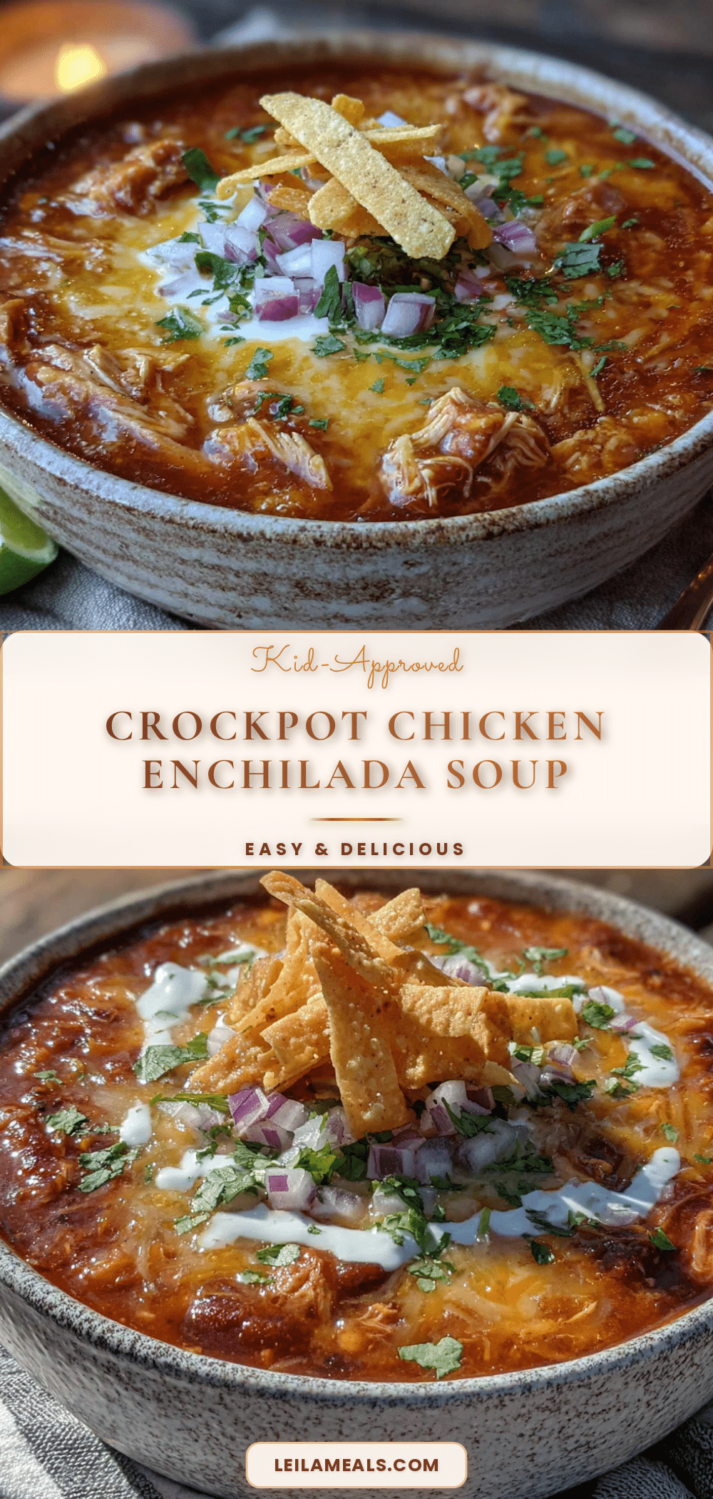 crockpot chicken enchilada soup recipe