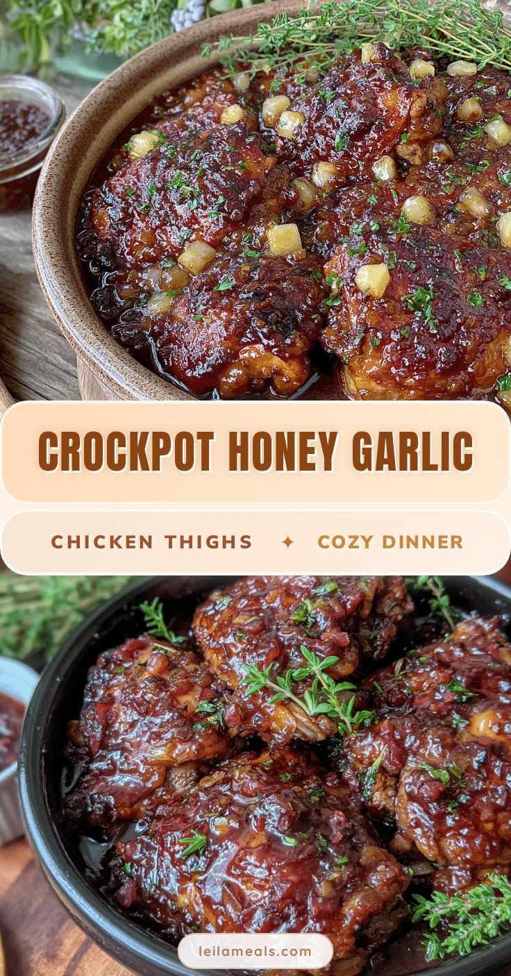 crockpot honey garlic chicken thighs recipe