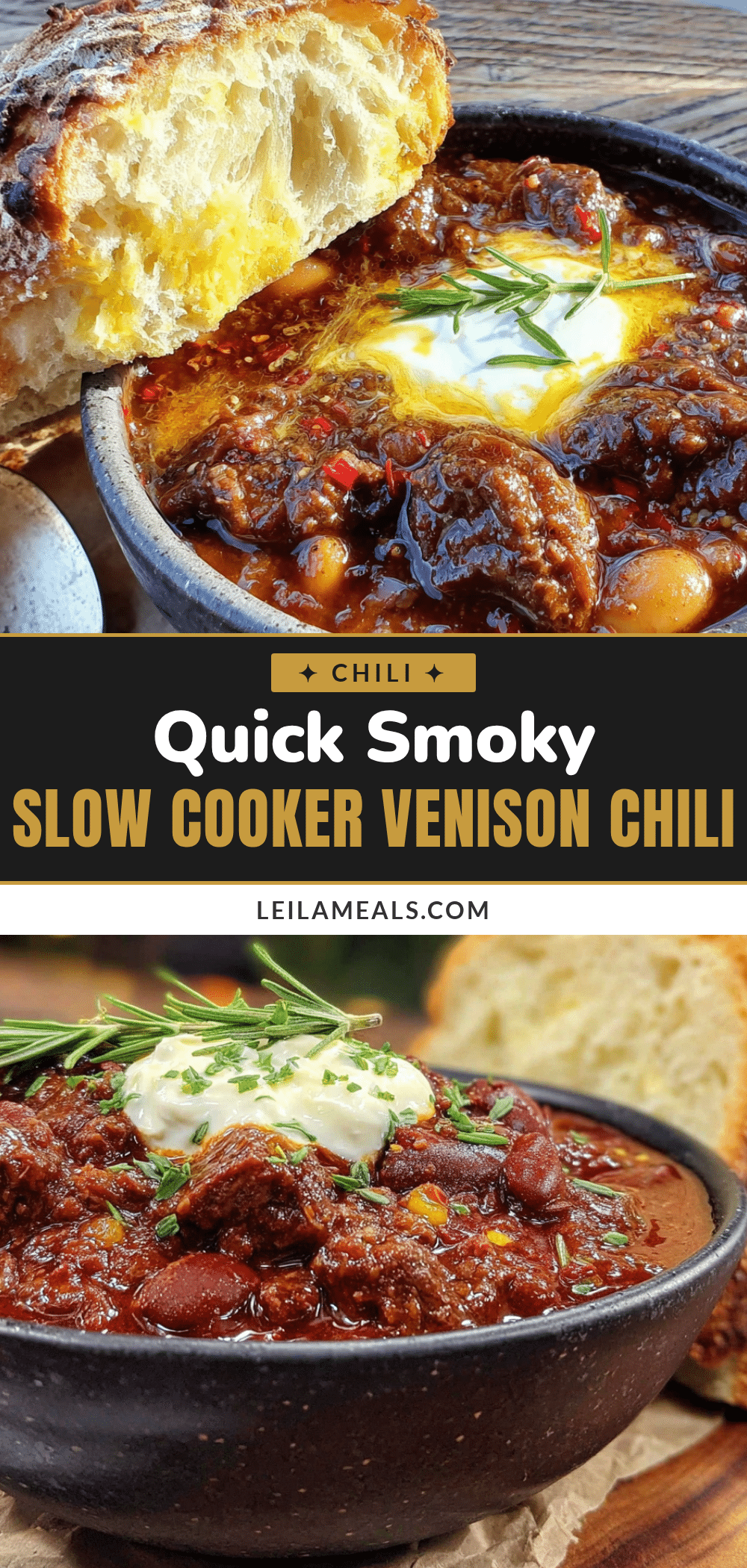 easy smoky slow cooker venison chili recipe