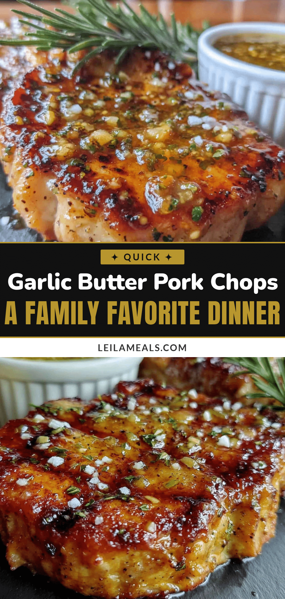 garlic butter pork chops recipe