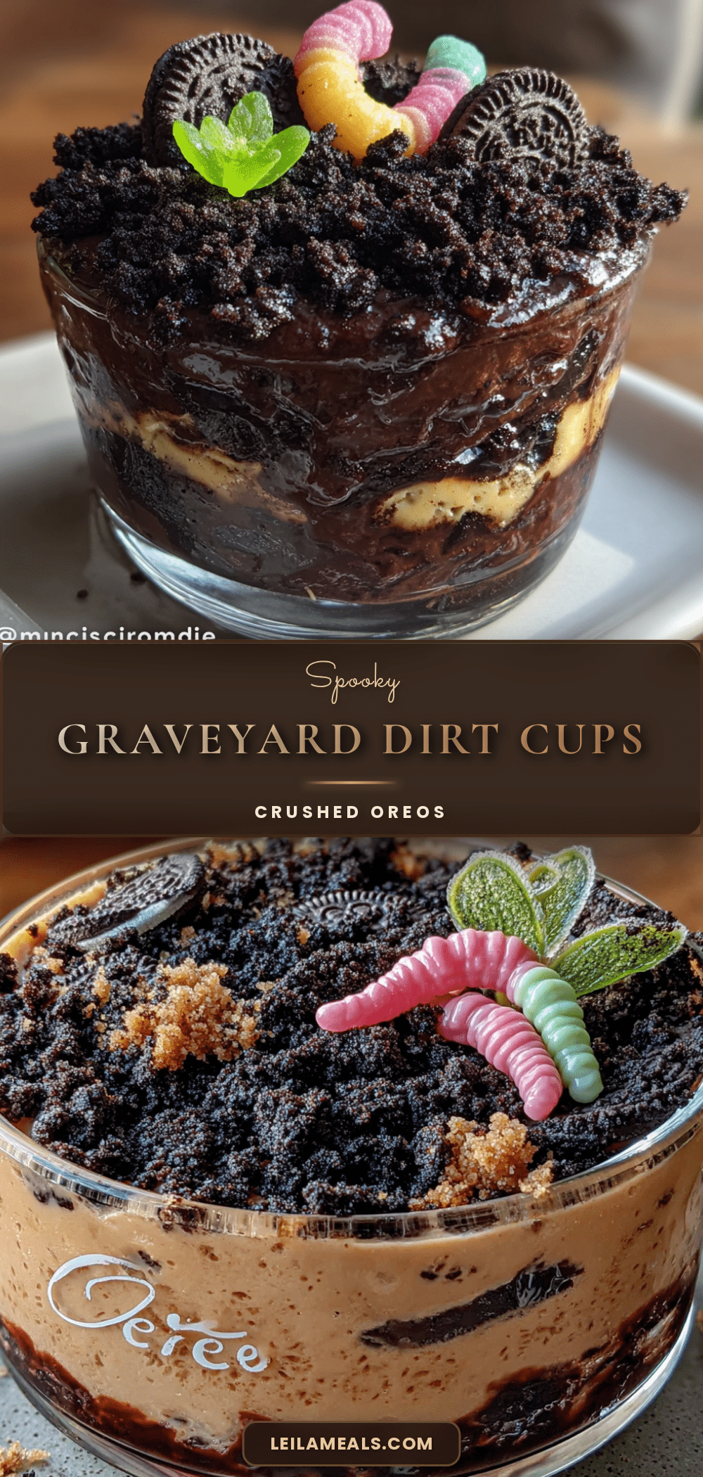 graveyard dirt cups recipe