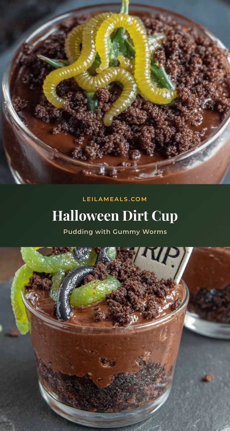 Halloween Dirt Cups recipe