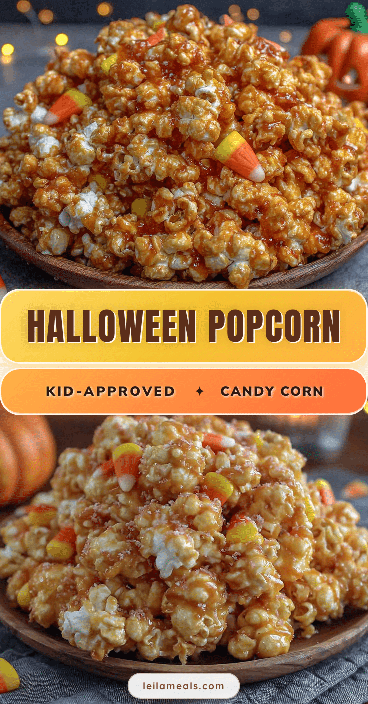 halloween popcorn mix with candy corn recipe