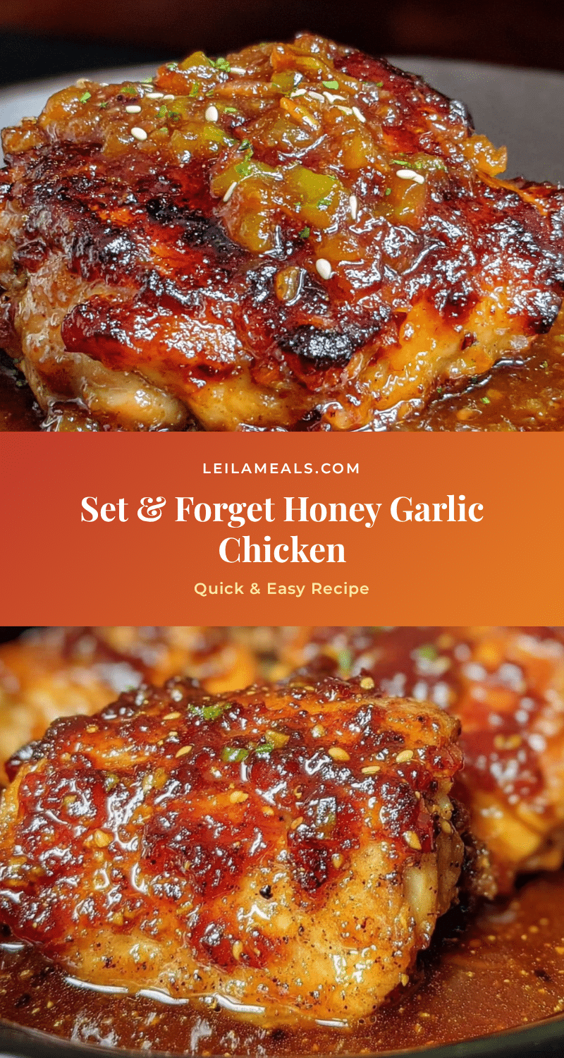honey garlic chicken thighs crockpot recipe