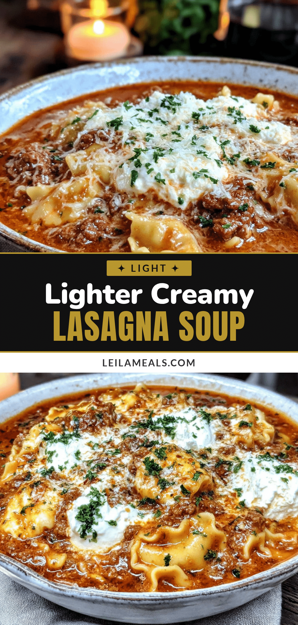 lighter creamy lasagna soup recipe