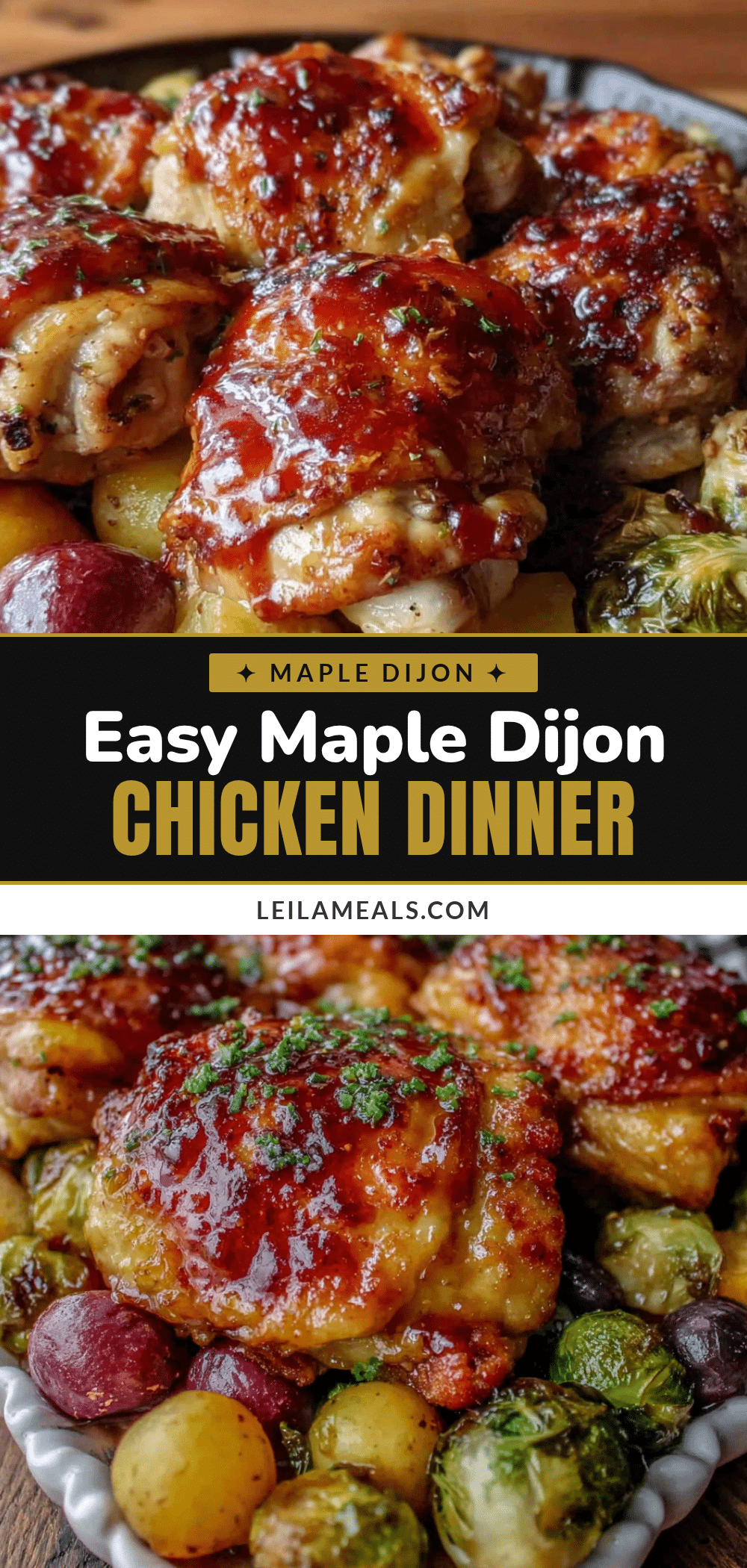 maple dijon roasted chicken thighs recipe