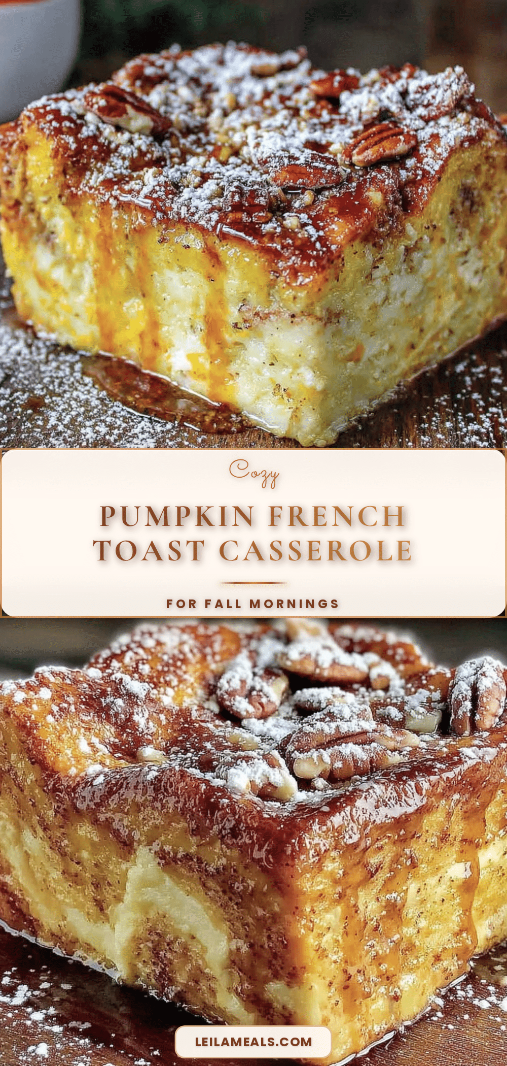 pumpkin French toast casserole recipe