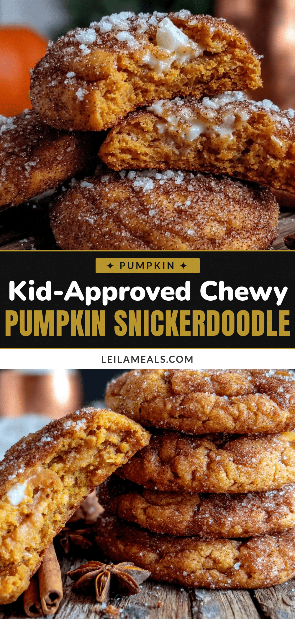 pumpkin snickerdoodle cookies recipe