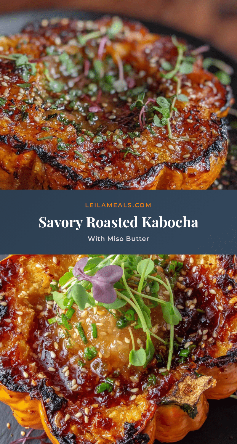 roasted kabocha squash with miso butter recipe