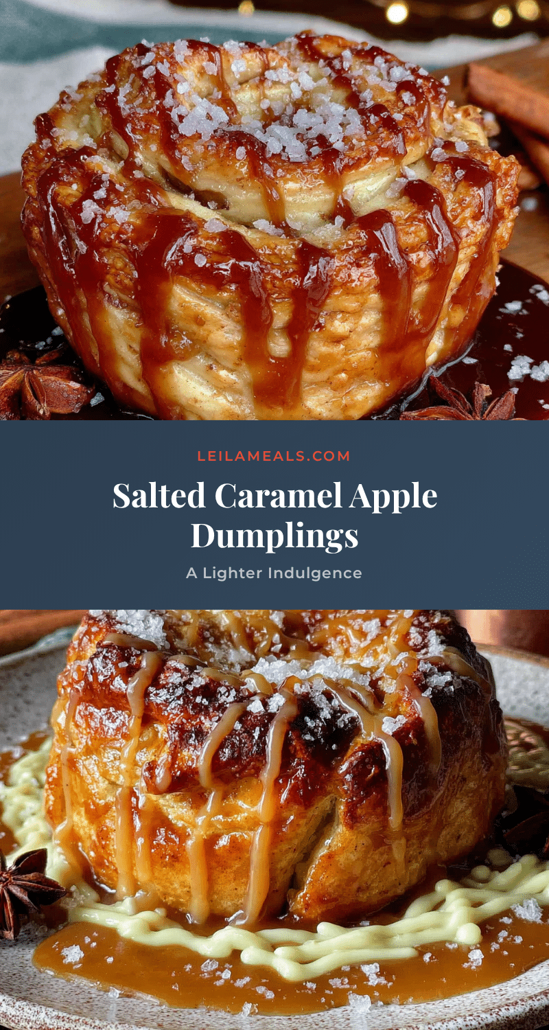 Salted Caramel Apple Dumplings recipe