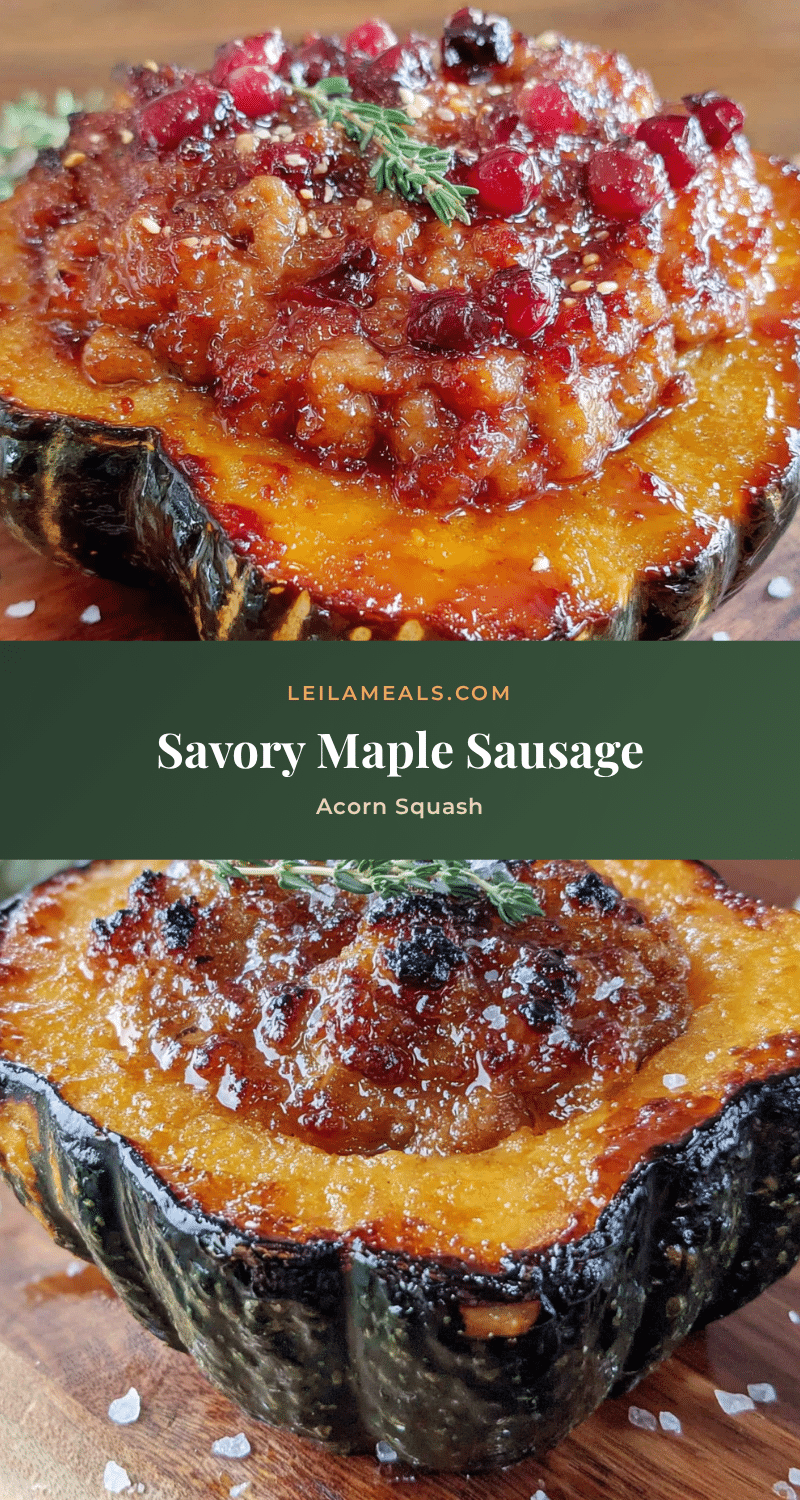 sausage-stuffed acorn squash recipe