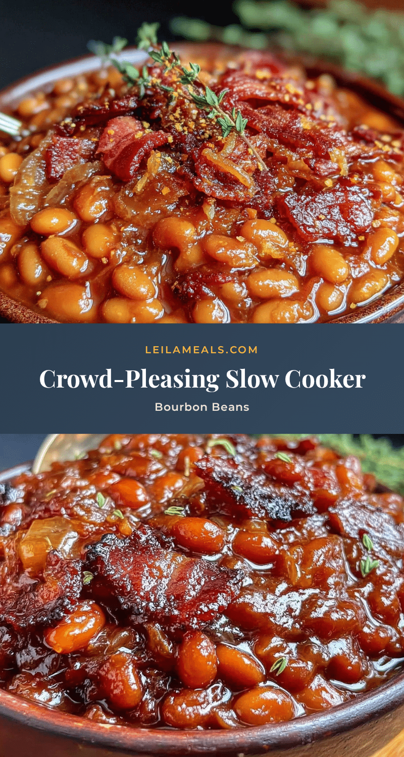 slow cooker bourbon baked beans recipe