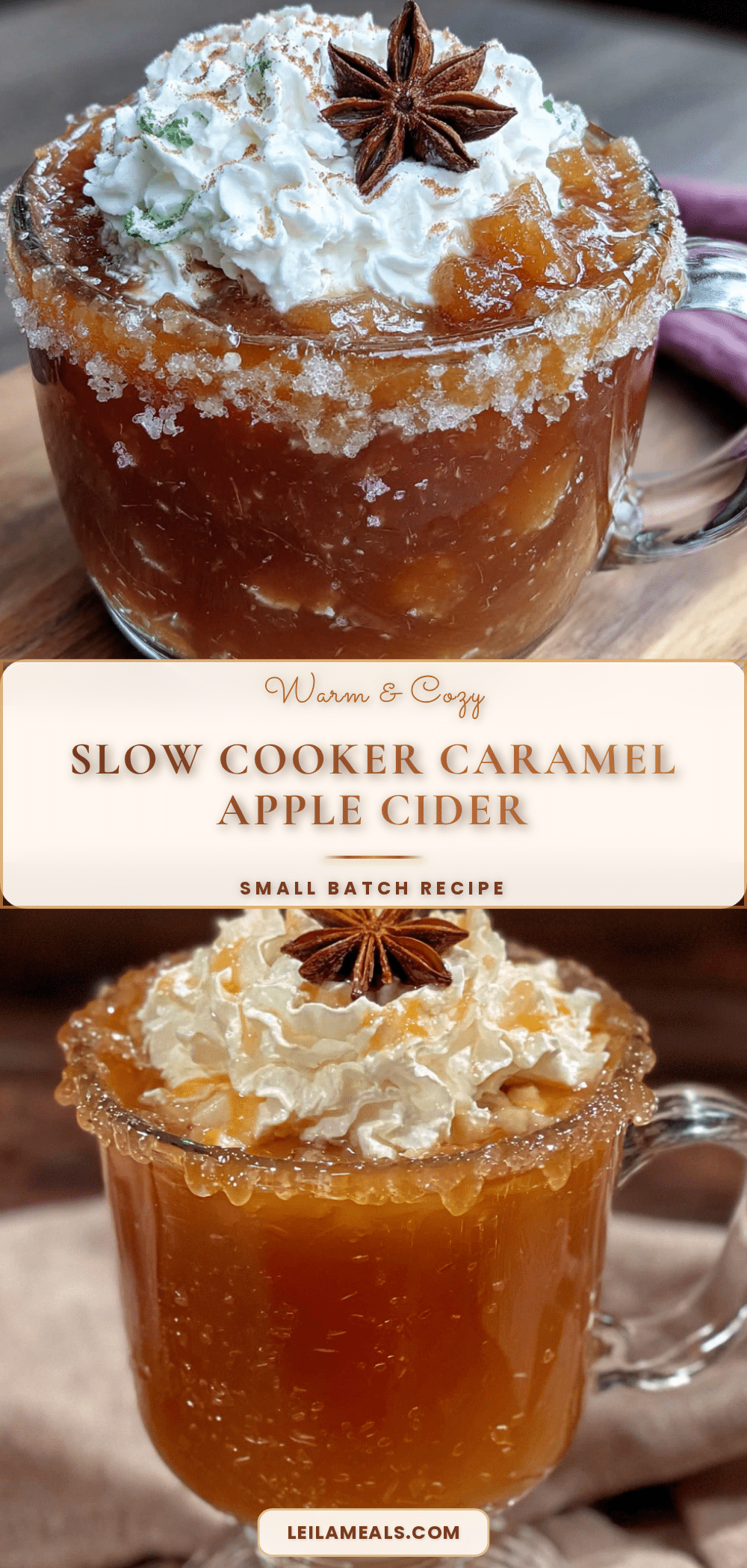 slow cooker caramel apple cider recipe