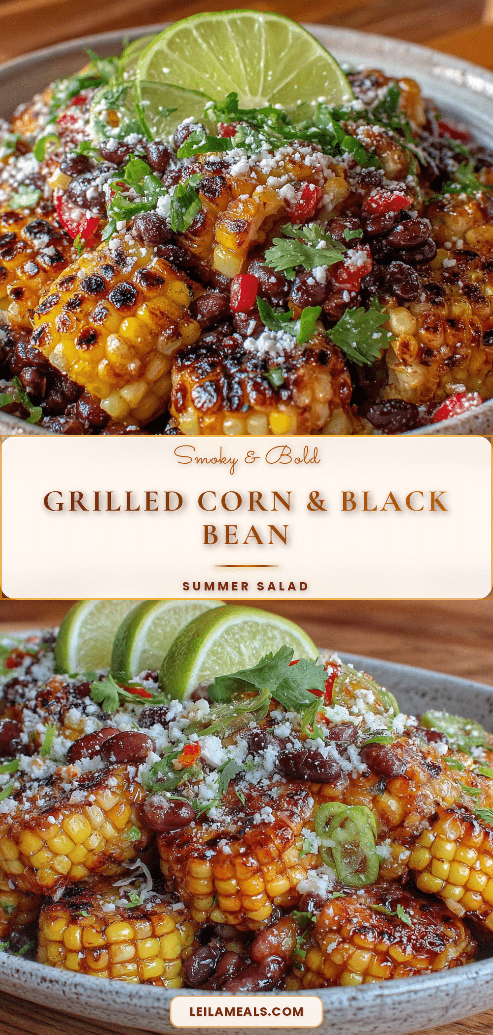 smoky grilled corn and black bean salad recipe