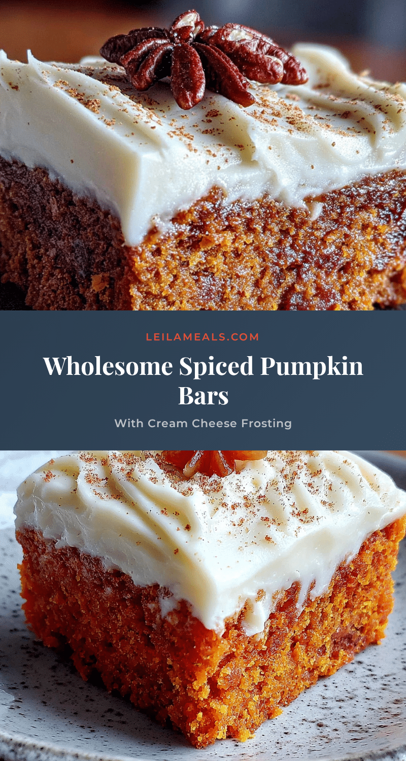 spiced pumpkin bars with cream cheese frosting recipe