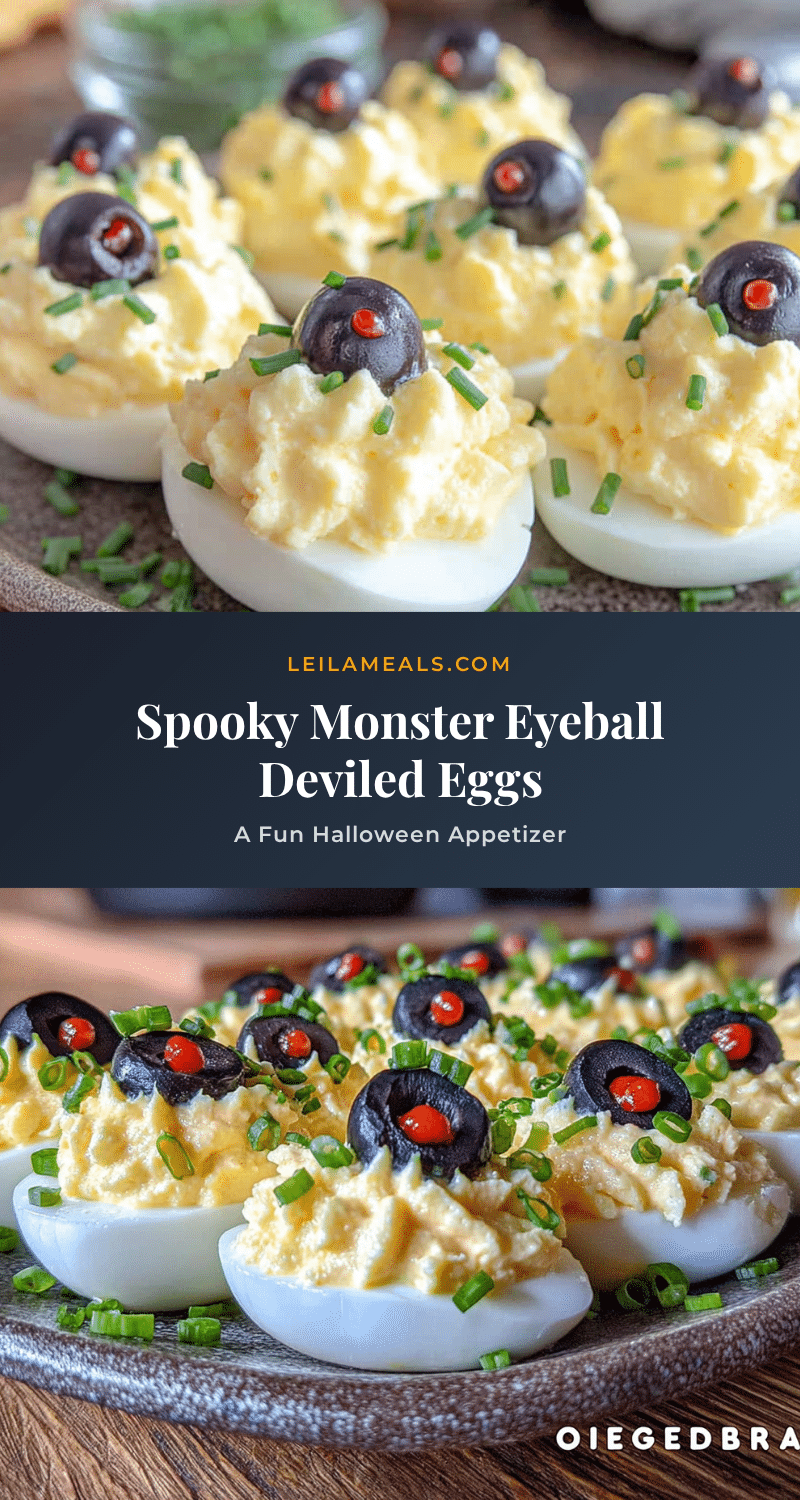 spooky monster eyeball deviled eggs recipe