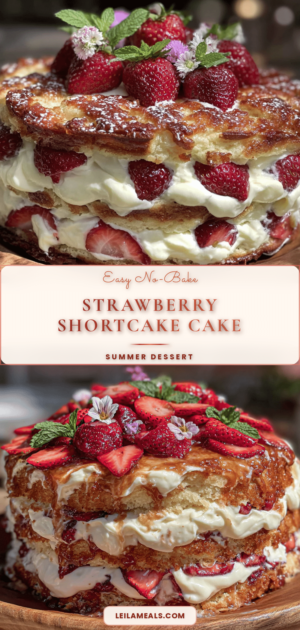 strawberry shortcake icebox cake recipe