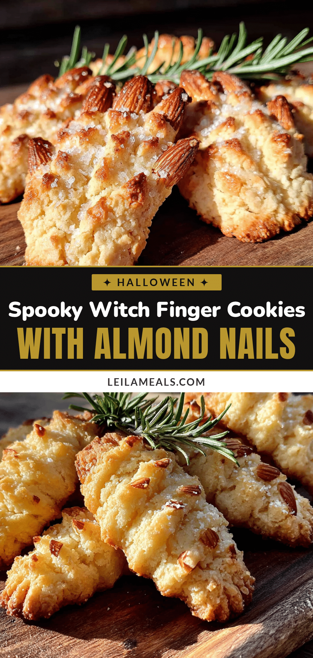 witch finger cookies with almond nails recipe